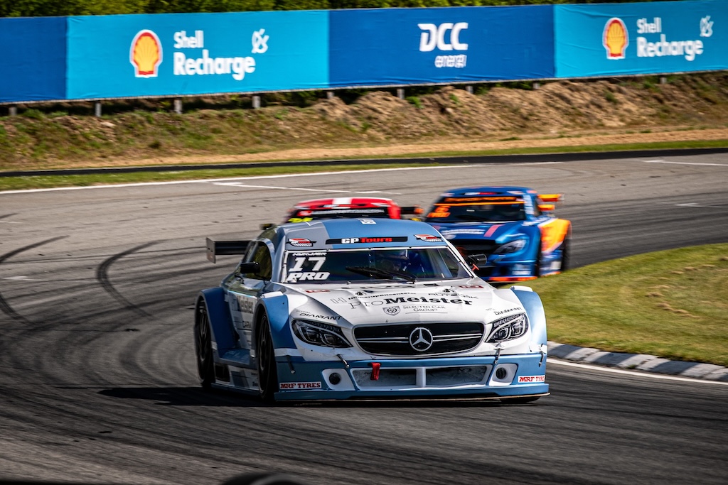 Eksmesteren Michel Nykjær fik sin første løbssejr i halvandet år i Selected Car Group Super GT.
(Foto: Grippo)